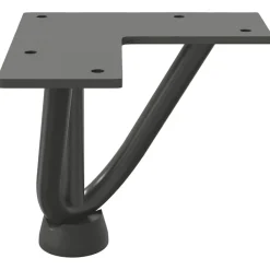 vidaXL Accesorios Para Mesas-Patas de horquilla para mesa de centro (4 unidades, , 10 cm, acero macizo)