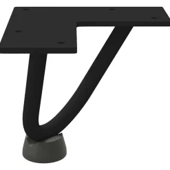 vidaXL Accesorios Para Mesas-Patas de horquilla para mesa de centro (4 unidades), color , 10 cm, acero macizo