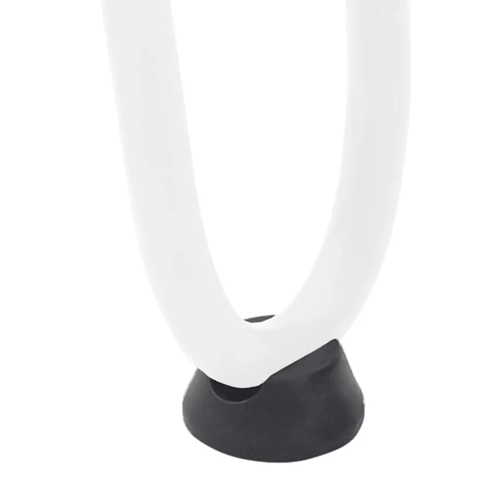 vidaXL Patas de horquilla para mesa de centro (4 unidades), color , 10 cm, acero macizo Blanco New
