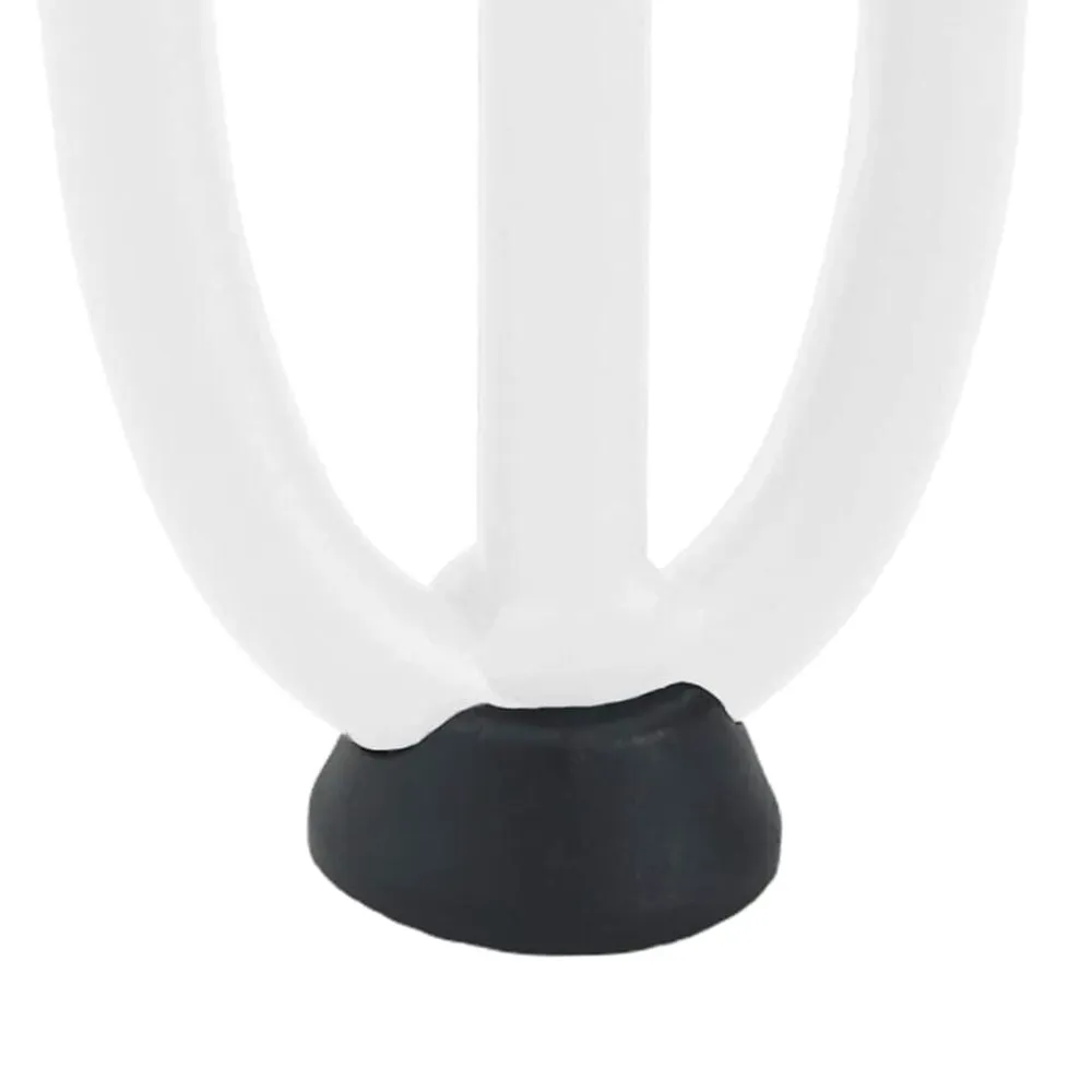 vidaXL Patas de horquilla para mesa de centro (4 unidades), color , 10 cm, acero macizo Blanco