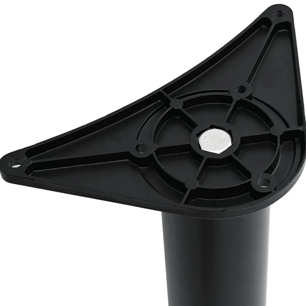 vidaXL Patas de mesa ajustables en 4 alturas 710 mm Negro