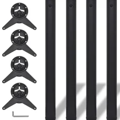 vidaXL Accesorios Para Mesas-Patas de mesa ajustables en 4 alturas 710 mm