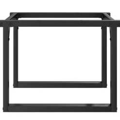 vidaXL Accesorios Para Mesas-Patas de mesa de centro estructura O acero 60x40x38 cm