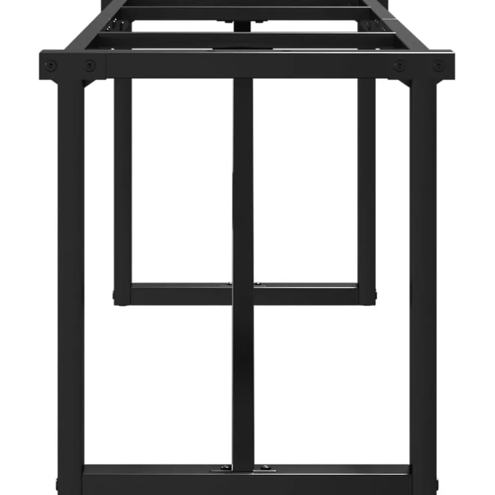 vidaXL Accesorios Para Mesas-Patas de mesa de centro estructura O acero 140x30x43 cm