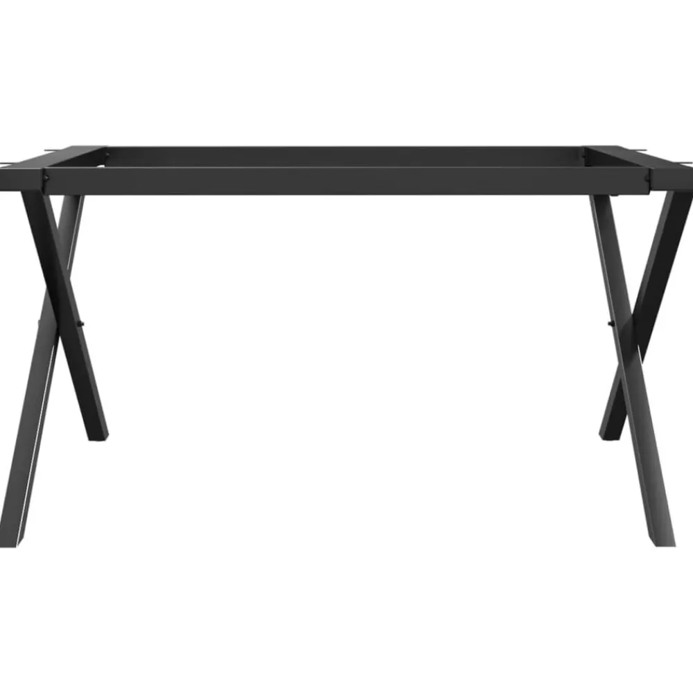vidaXL Patas de mesa de centro estructura X acero 80x70x43 cm