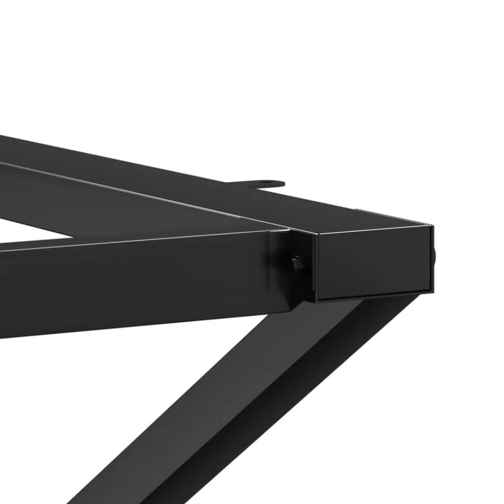 vidaXL Patas de mesa de centro estructura X acero 80x70x43 cm