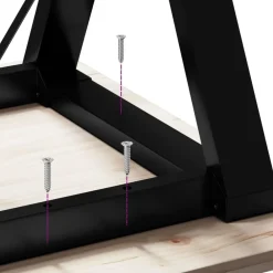 vidaXL Patas de mesa de comedor estructura Y acero 160x80x73 cm Hot