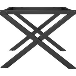 vidaXL Accesorios Para Mesas-Patas de mesa de centro estructura X acero 50x40x38 cm