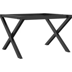 vidaXL Accesorios Para Mesas-Patas de mesa de centro estructura X acero 50x40x38 cm