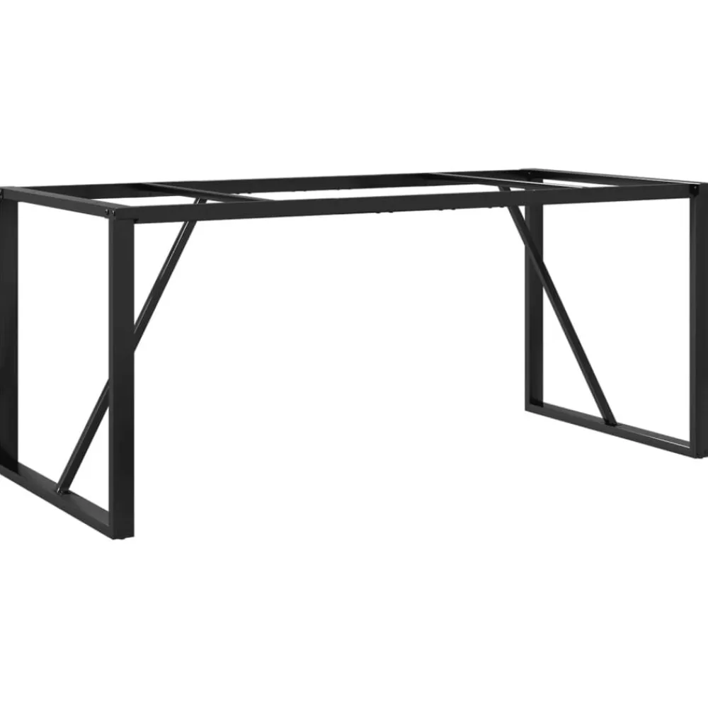 vidaXL Accesorios Para Mesas-Patas de mesa de comedor estructura O acero 160x80x73 cm