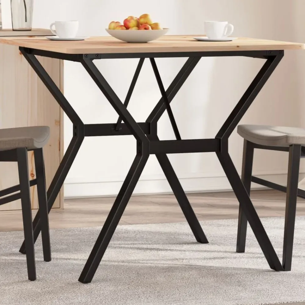 vidaXL Accesorios Para Mesas-Patas de mesa de comedor estructura Y acero 70x70x73 cm