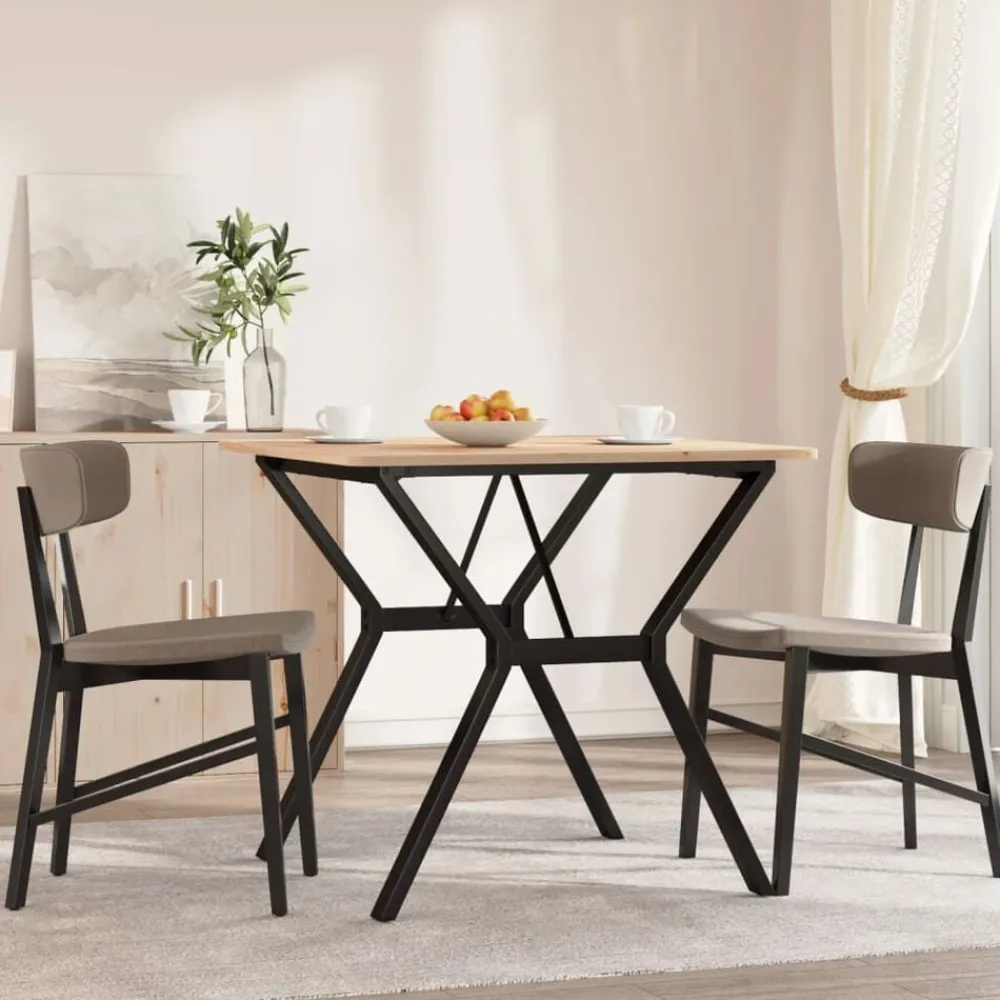 vidaXL Accesorios Para Mesas-Patas de mesa de comedor estructura Y acero 70x70x73 cm