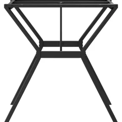 vidaXL Accesorios Para Mesas-Patas de mesa de comedor estructura Y acero 70x70x73 cm
