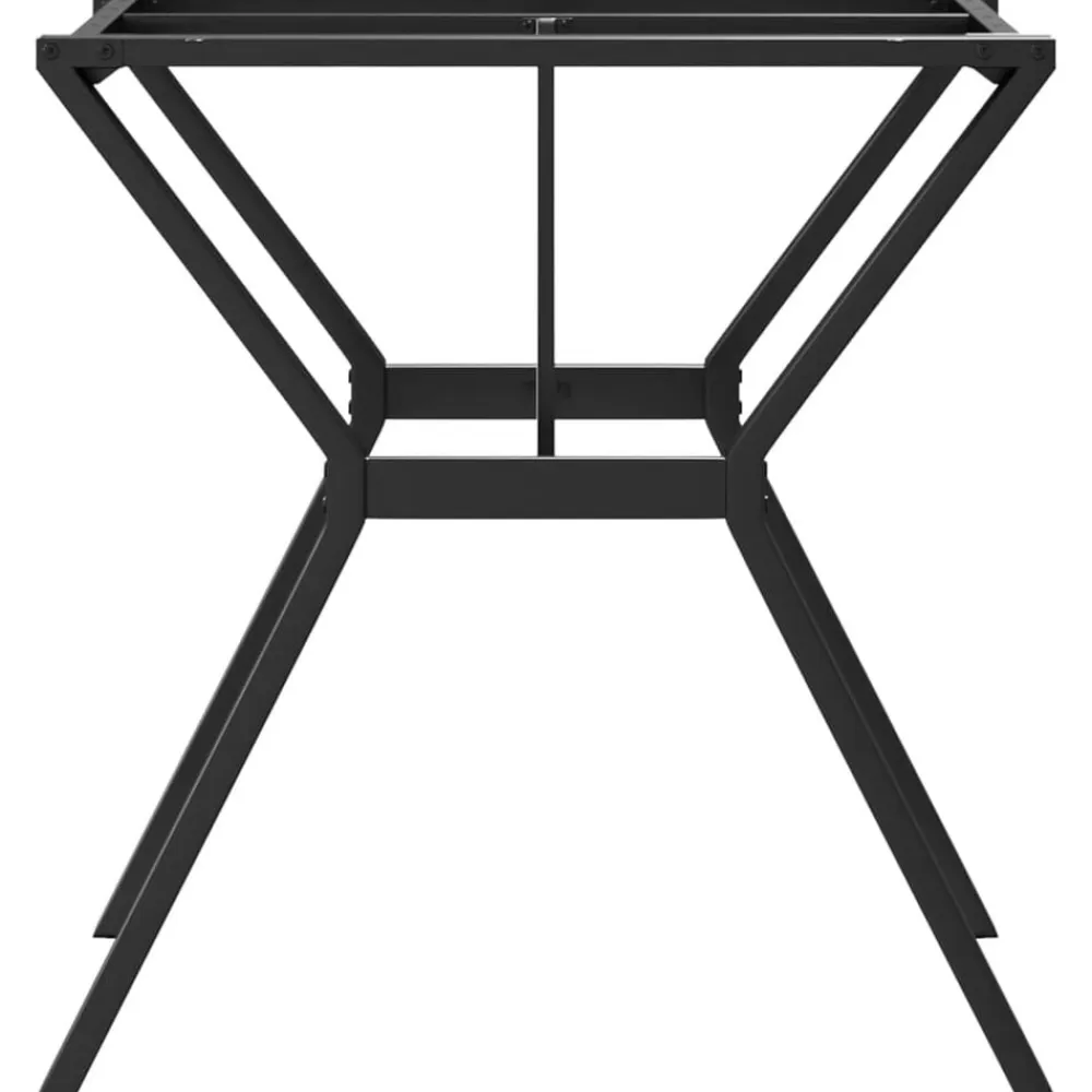 vidaXL Accesorios Para Mesas-Patas de mesa de comedor estructura Y acero 70x70x73 cm