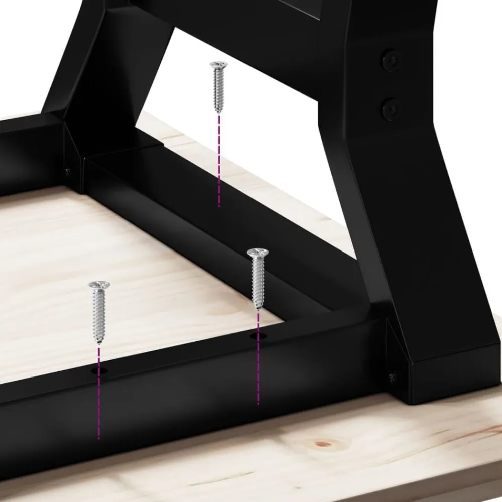 vidaXL Patas de mesa de centro estructura Y acero 80x70x43 cm Discount