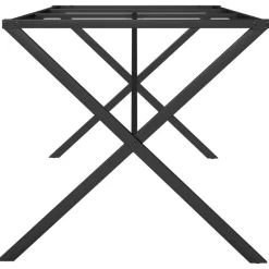 vidaXL Accesorios Para Mesas-Patas de mesa de comedor estructura X acero 160x80x73 cm