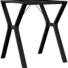 vidaXL Accesorios Para Mesas-Patas de mesa de comedor estructura Y acero 60x60x73 cm