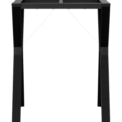 vidaXL Accesorios Para Mesas-Patas de mesa de comedor estructura Y acero 60x60x73 cm