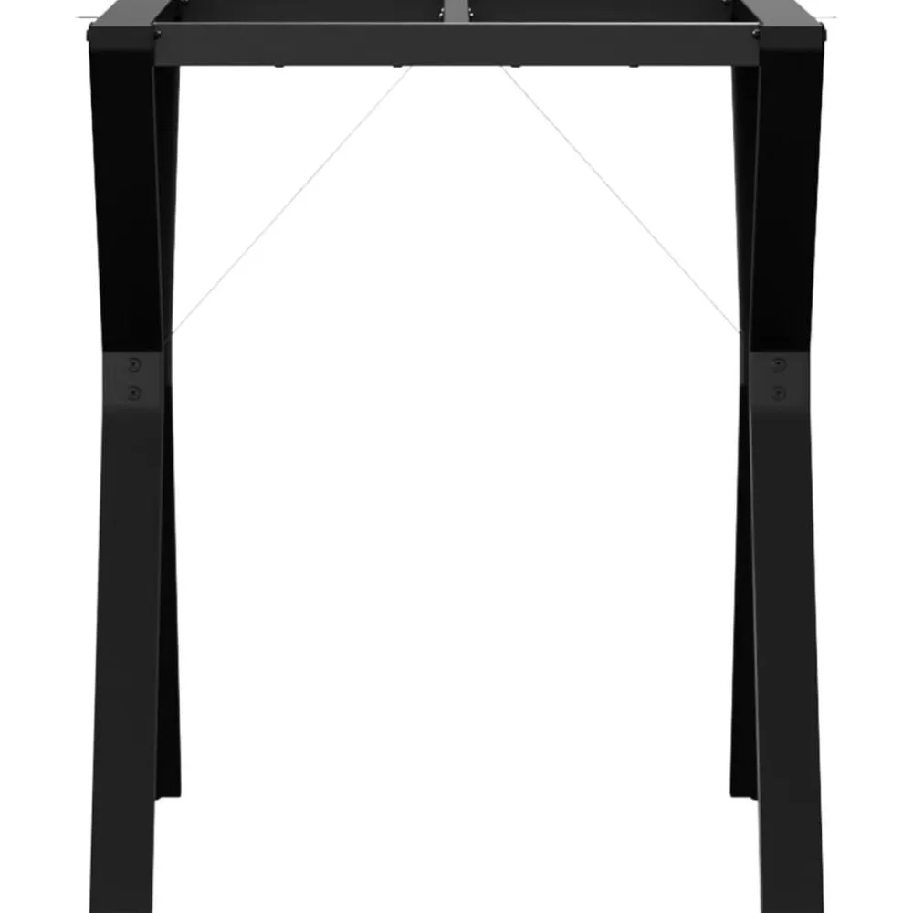 vidaXL Accesorios Para Mesas-Patas de mesa de comedor estructura Y acero 60x60x73 cm
