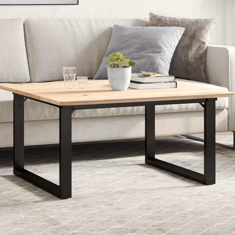 vidaXL Patas de mesa de centro estructura O acero 70x60x43 cm