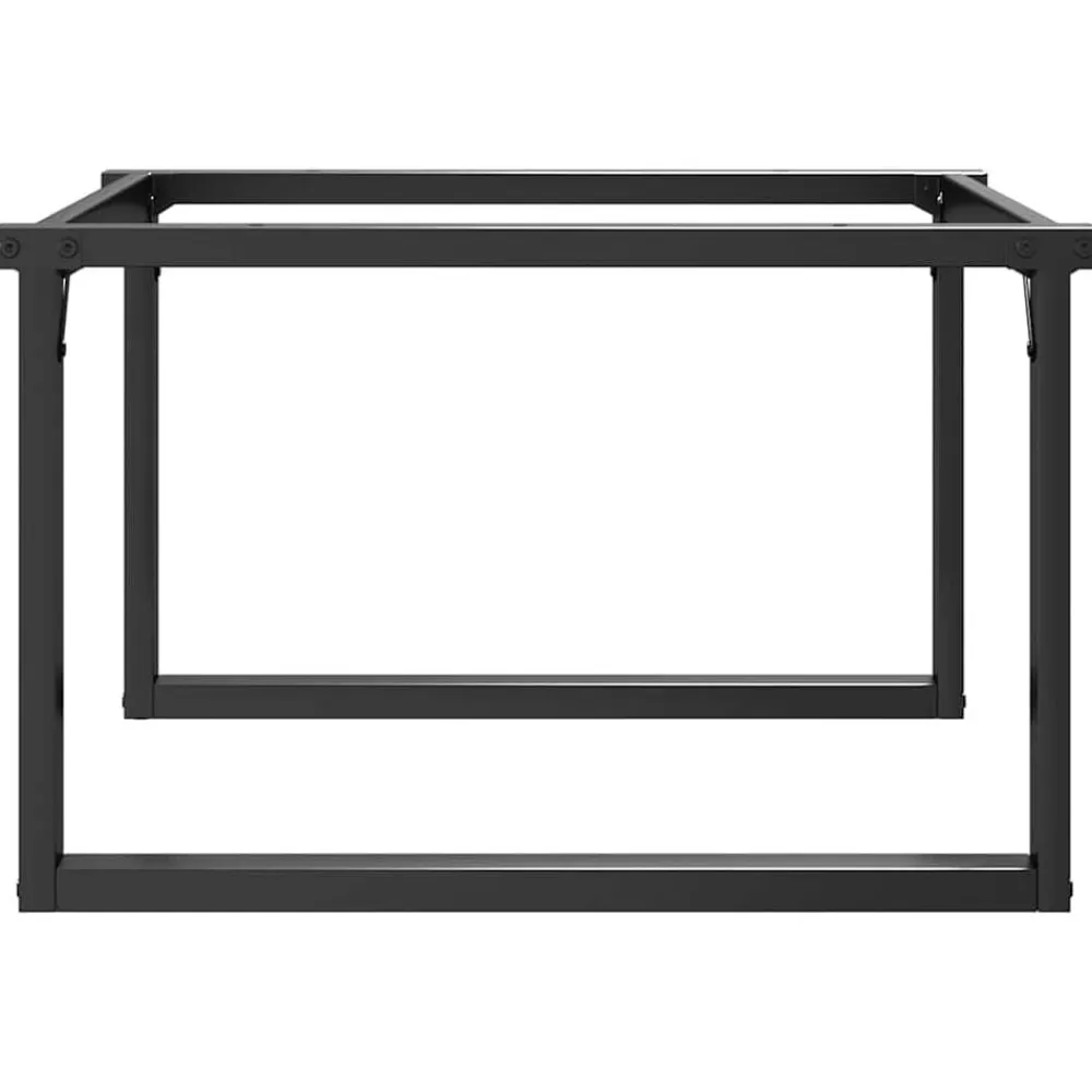 vidaXL Patas de mesa de centro estructura O acero 70x60x43 cm