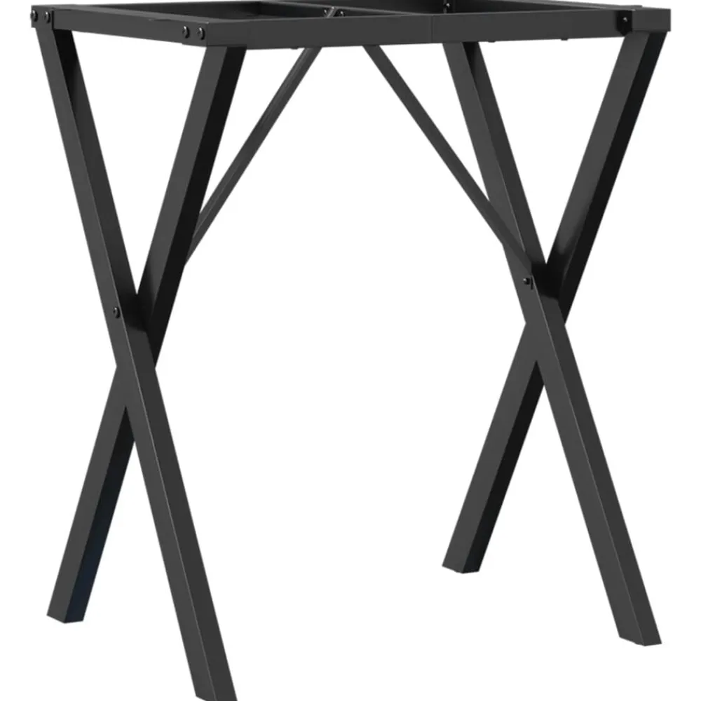 vidaXL Patas de mesa de comedor estructura X acero 60x40x73 cm Hot