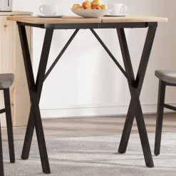 vidaXL Patas de mesa de comedor estructura X acero 60x40x73 cm Hot