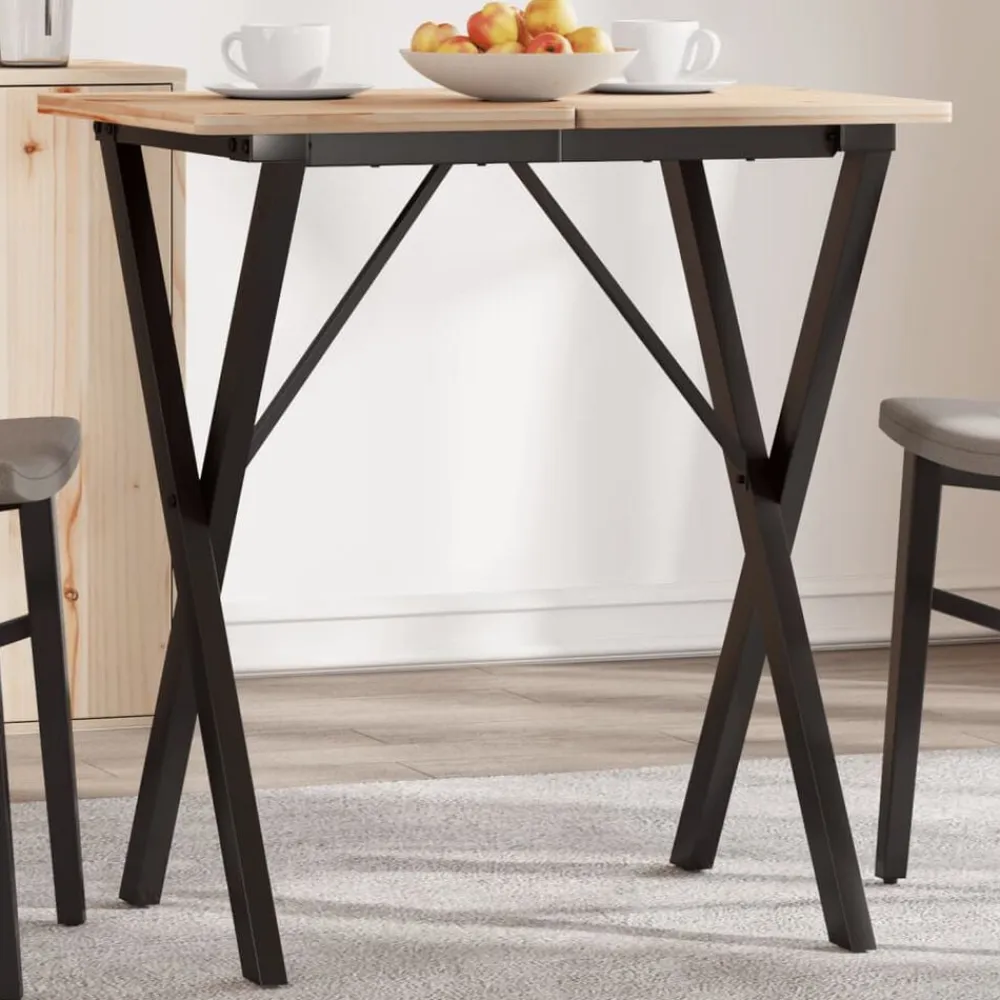 vidaXL Patas de mesa de comedor estructura X acero 60x40x73 cm Hot