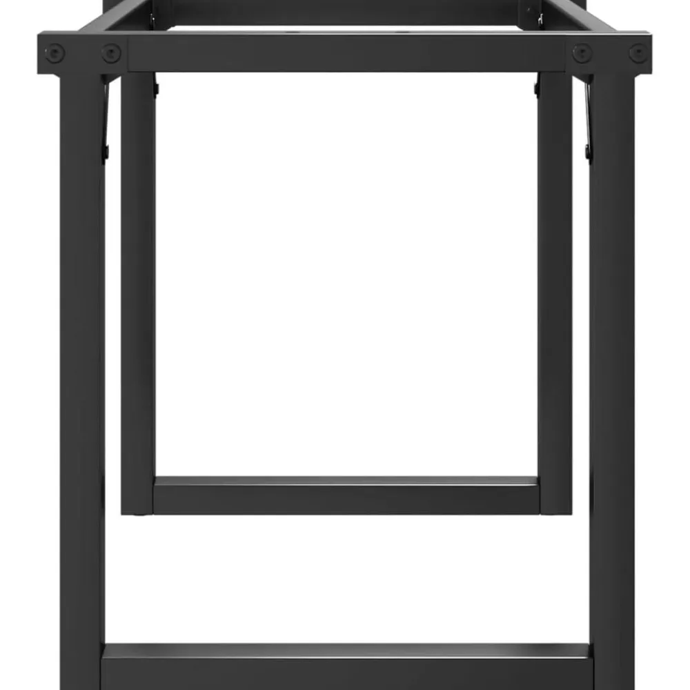 vidaXL Accesorios Para Mesas-Patas de mesa de centro estructura O acero 70x30x43 cm