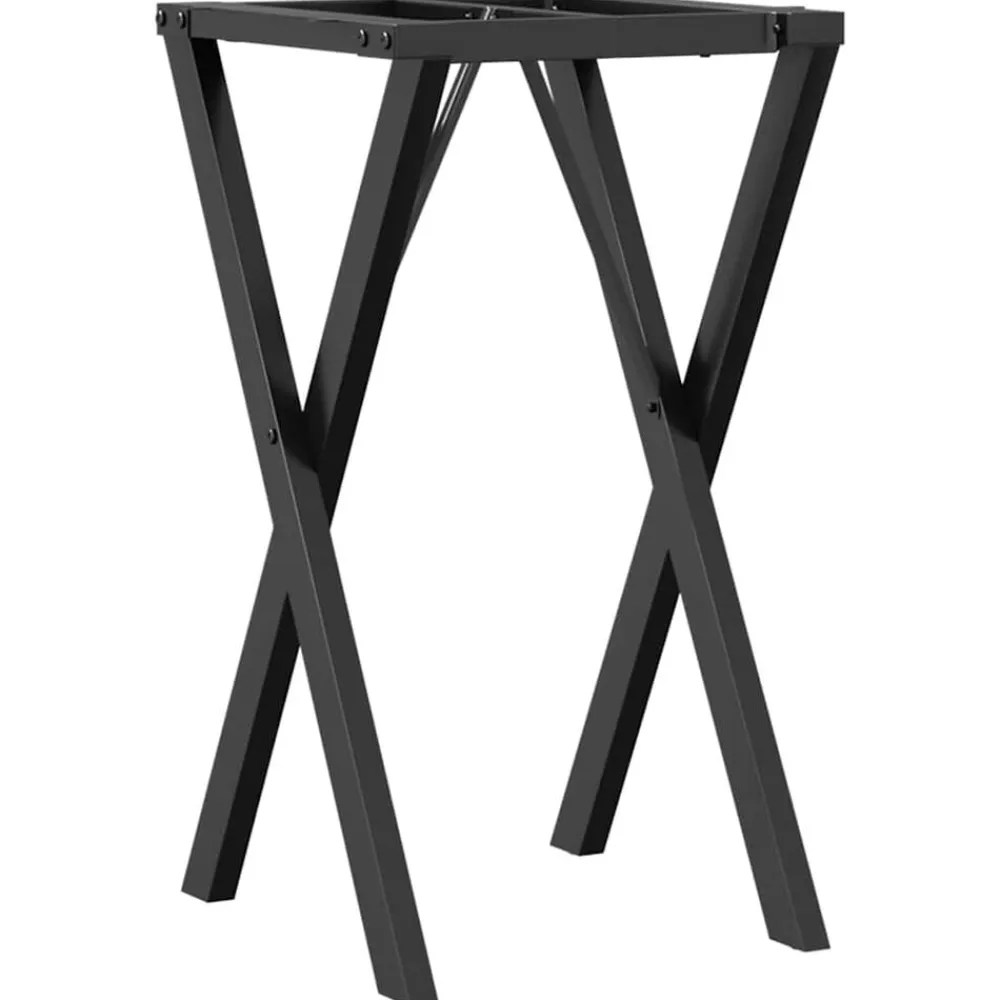 vidaXL Accesorios Para Mesas-Patas de mesa de comedor estructura X acero 40x40x73 cm