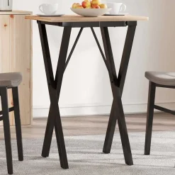 vidaXL Accesorios Para Mesas-Patas de mesa de comedor estructura X acero 40x40x73 cm