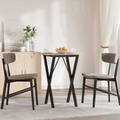 vidaXL Accesorios Para Mesas-Patas de mesa de comedor estructura X acero 40x40x73 cm