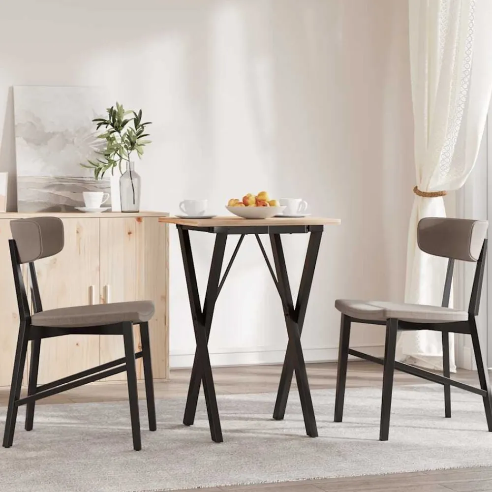 vidaXL Accesorios Para Mesas-Patas de mesa de comedor estructura X acero 40x40x73 cm