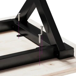 vidaXL Accesorios Para Mesas-Patas de mesa de comedor estructura X acero 40x40x73 cm