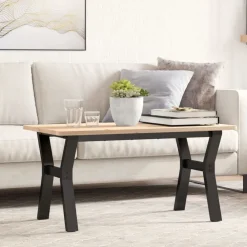 vidaXL Patas de mesa de centro estructura Y acero 80x40x43 cm Discount
