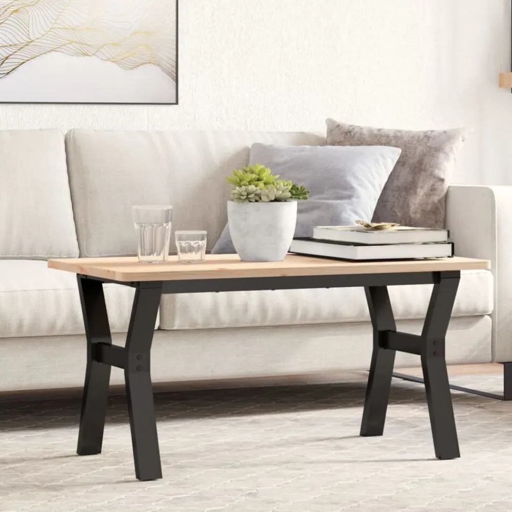 vidaXL Patas de mesa de centro estructura Y acero 80x40x43 cm Discount