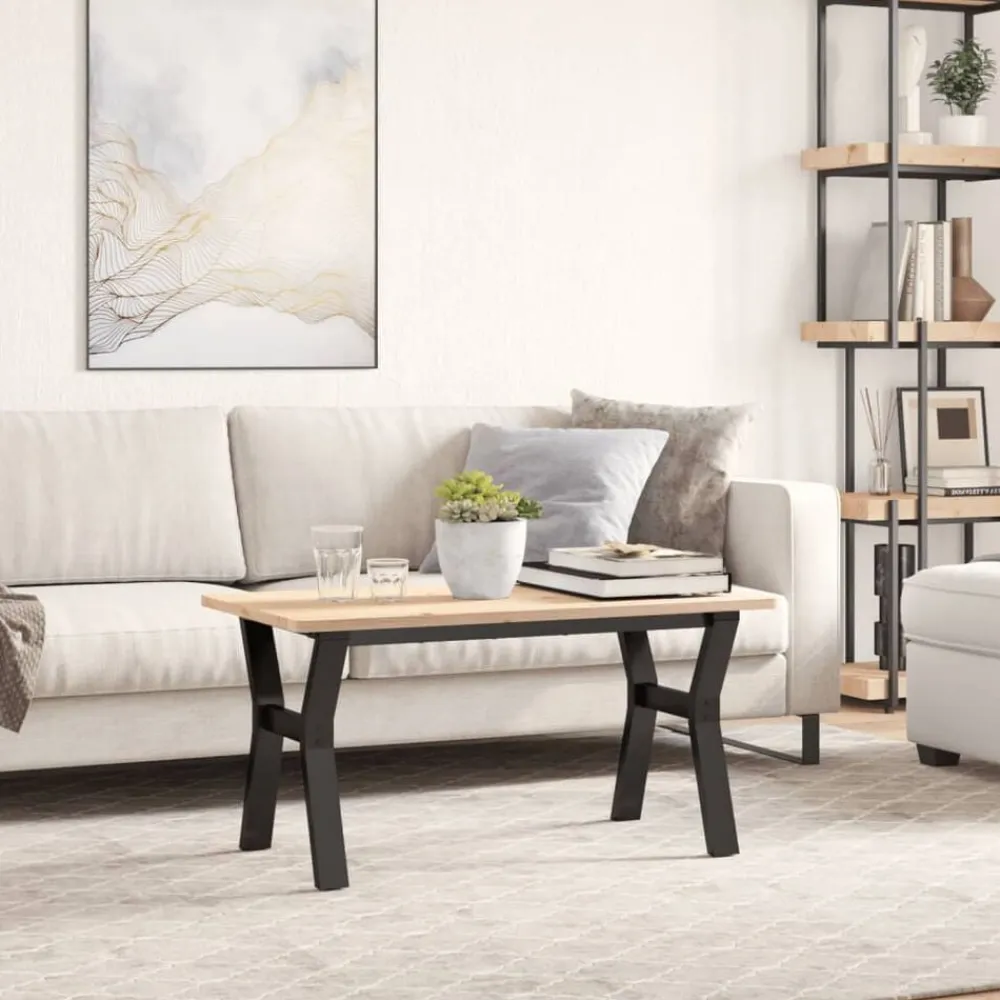 vidaXL Patas de mesa de centro estructura Y acero 80x40x43 cm Discount