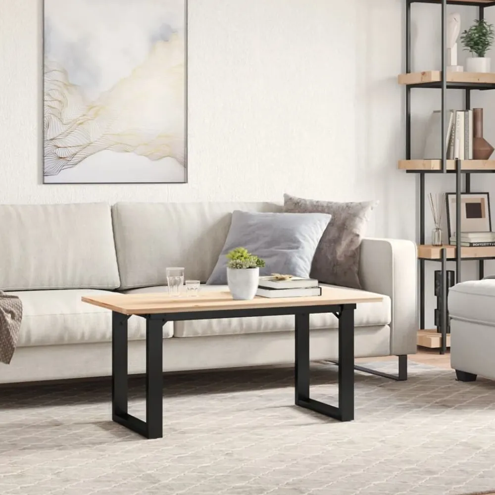 vidaXL Patas de mesa de centro estructura O acero 90x30x43 cm Discount