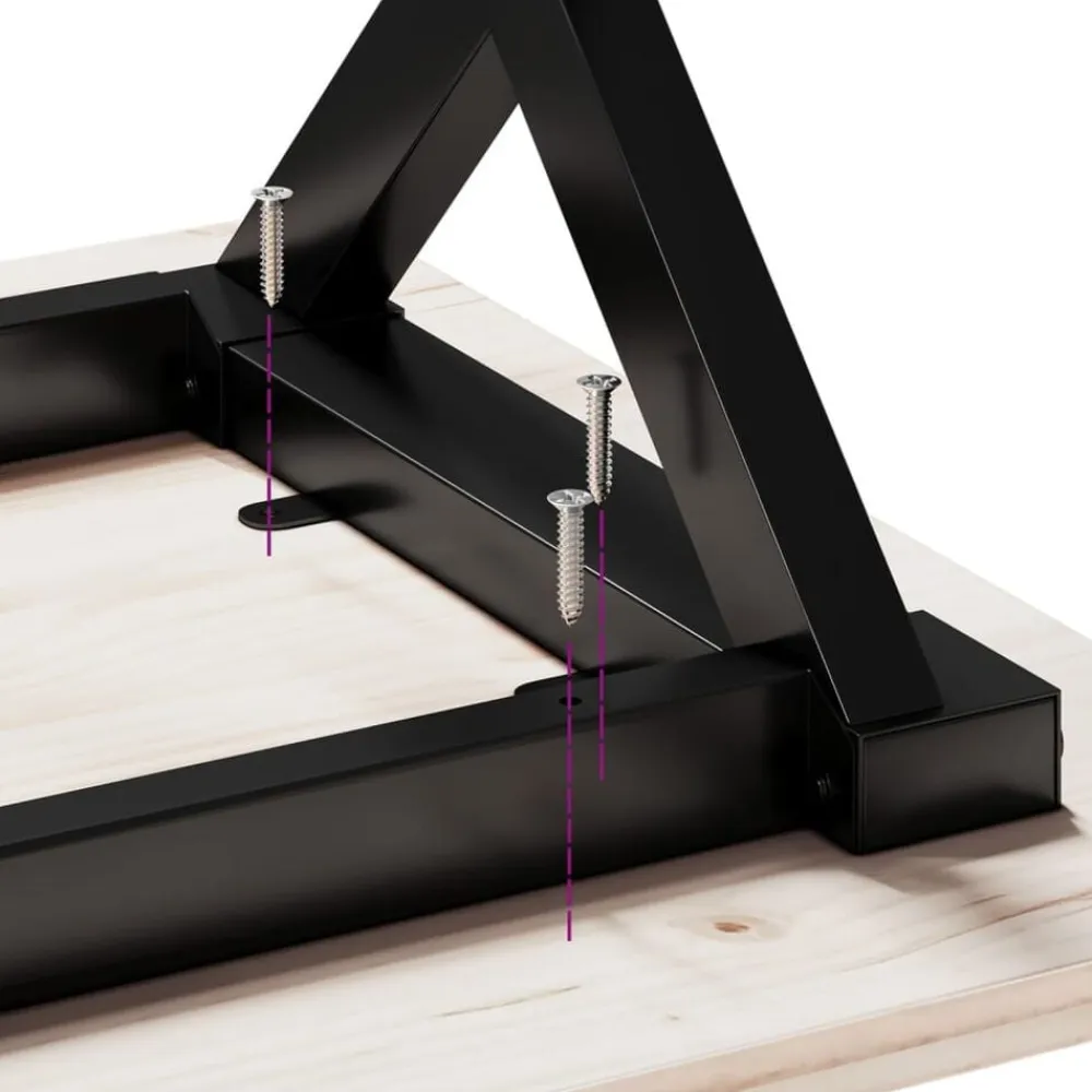 vidaXL Patas de mesa de centro estructura X acero 80x40x43 cm Online