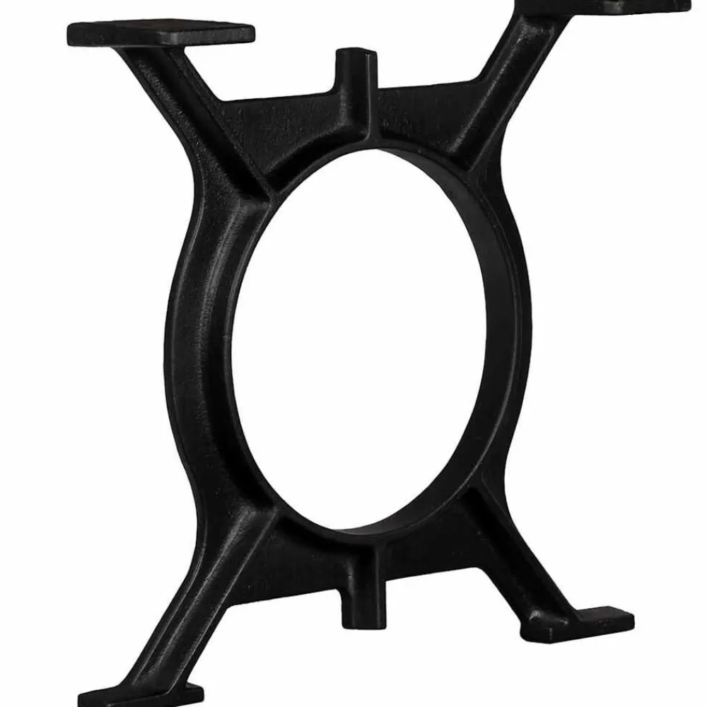 vidaXL Patas de mesa de comedor en O hierro fundido 2 unidades New