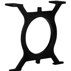 vidaXL Patas de mesa de comedor en O hierro fundido 2 unidades New