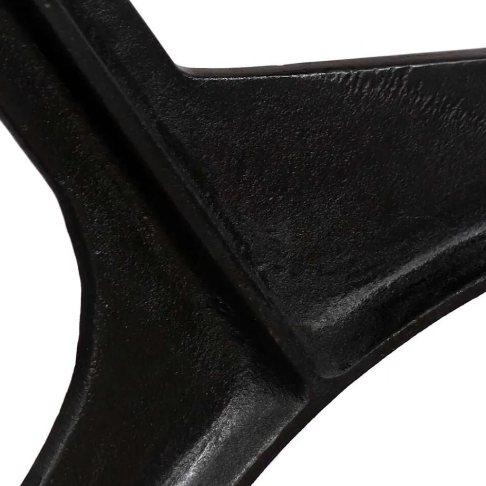 vidaXL Patas de mesa de comedor en O hierro fundido 2 unidades New