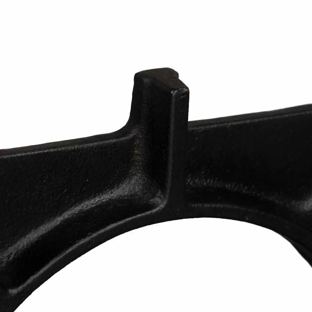 vidaXL Patas de mesa de comedor en O hierro fundido 2 unidades New