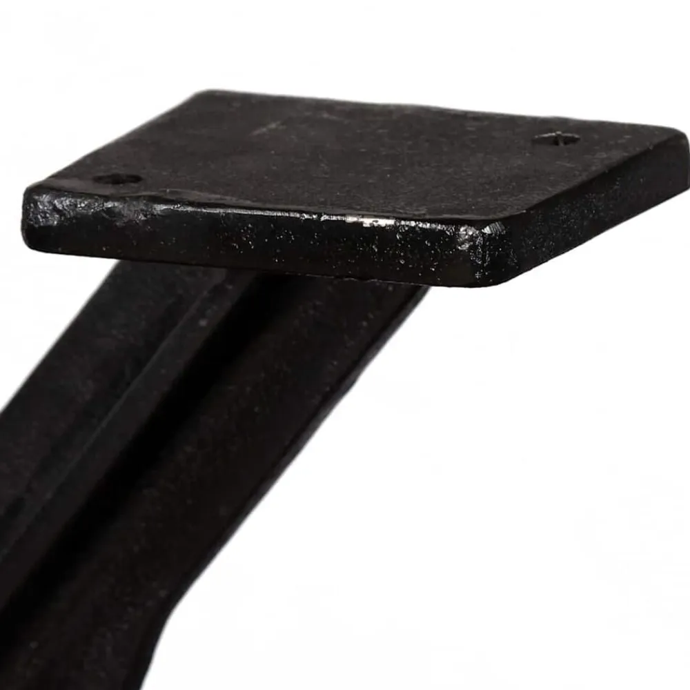 vidaXL Patas de mesa de comedor en O hierro fundido 2 unidades New