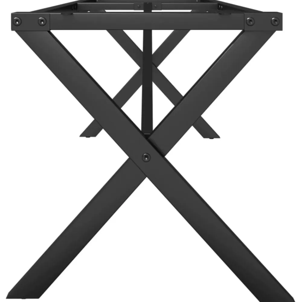 vidaXL Patas de mesa de centro estructura X acero 140x30x43 cm Outlet