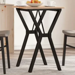 vidaXL Accesorios Para Mesas-Patas de mesa de comedor estructura Y acero 50x40x73 cm