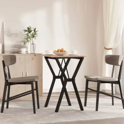 vidaXL Accesorios Para Mesas-Patas de mesa de comedor estructura Y acero 50x40x73 cm