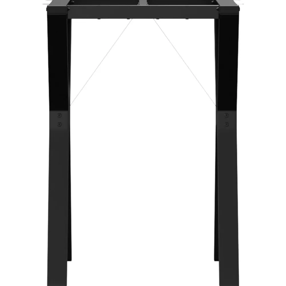 vidaXL Accesorios Para Mesas-Patas de mesa de comedor estructura Y acero 50x40x73 cm