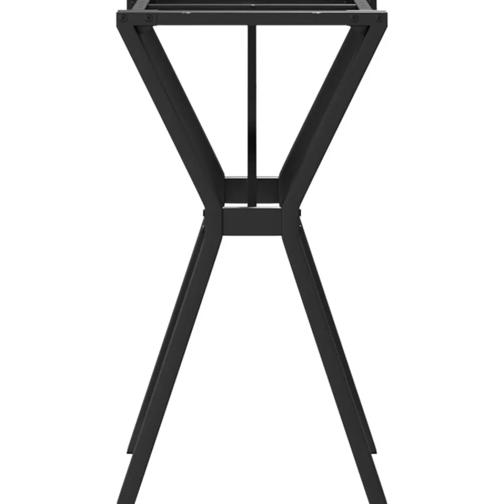 vidaXL Accesorios Para Mesas-Patas de mesa de comedor estructura Y acero 50x40x73 cm
