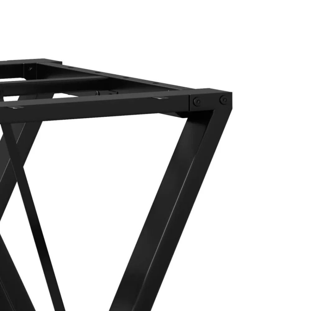 vidaXL Accesorios Para Mesas-Patas de mesa de comedor estructura Y acero 50x40x73 cm